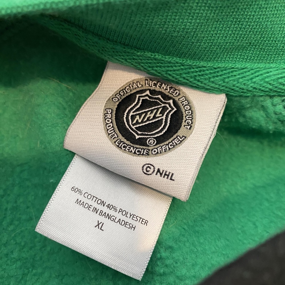 Dallas Stars Sweater Mens XL‎ Green NHL Hockey Lace Up Pullover Crewneck - Picture 5 of 9